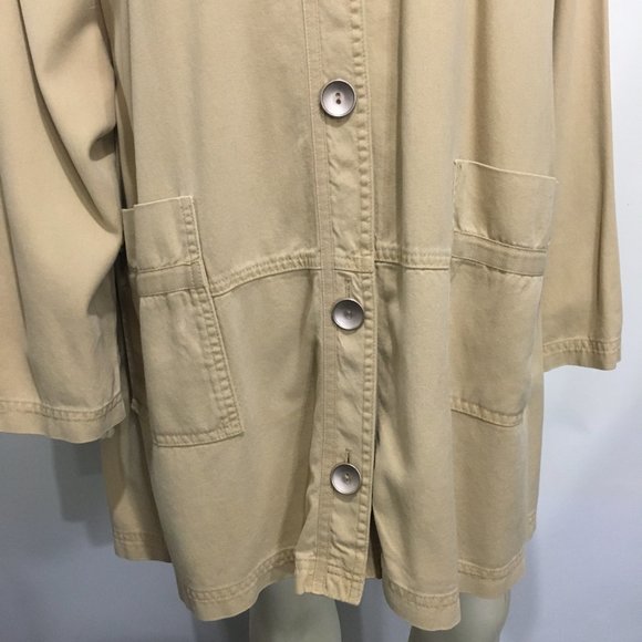 David Dart Jackets & Coats David Dart Woman 3x Beige Khaki Cotton